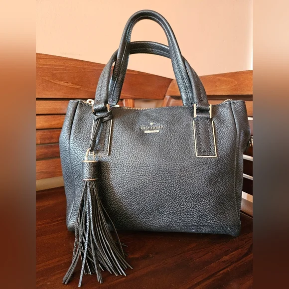 Kate Spade Pebbled Leather Satchel! EUC! - Picture 3 of 13